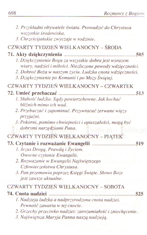 Rozmowy z Bogiem. Tom II: Wielki Post i Wielkanoc  - Klub Książki Tolle.pl
