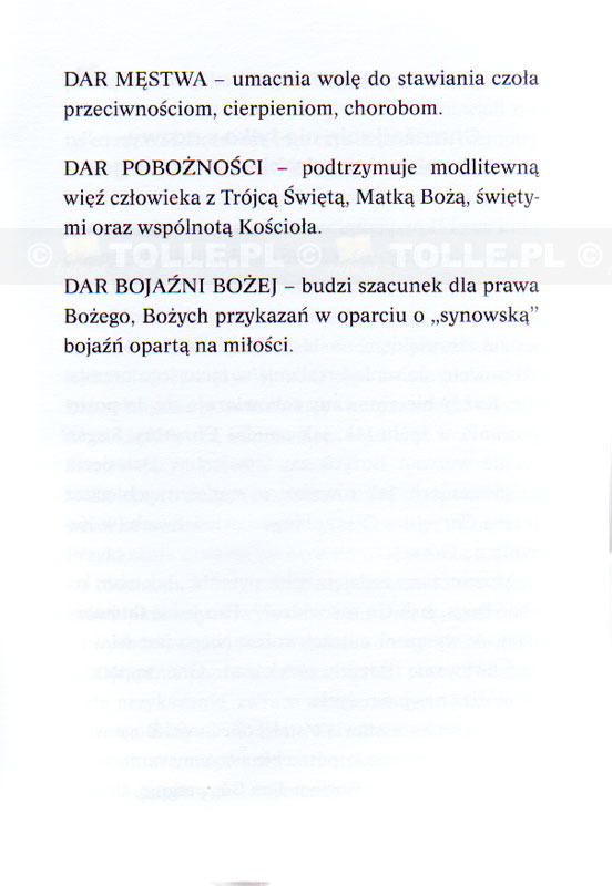 Sakrament bierzmowania czyli Duch Święty rozdaje prezenty. List do młodzieży - Klub Książki Tolle.pl