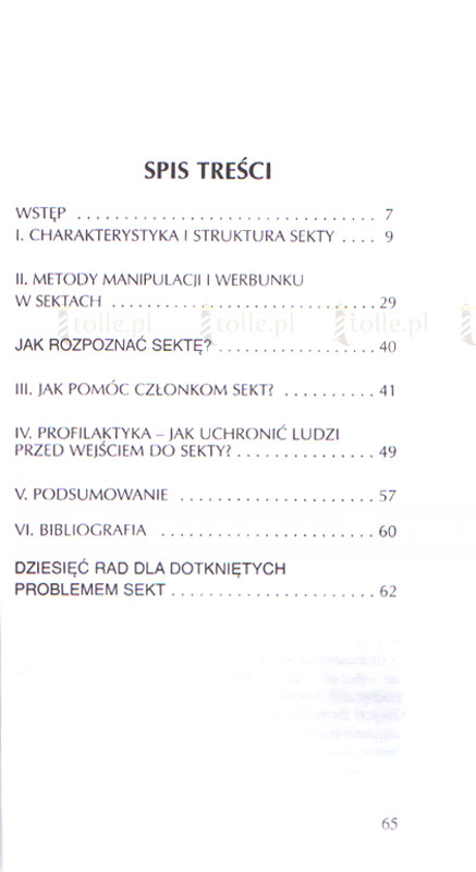 Sekty - zagrożeniem i wyzwaniem. Pytania i odpowiedzi - Klub Książki Tolle.pl