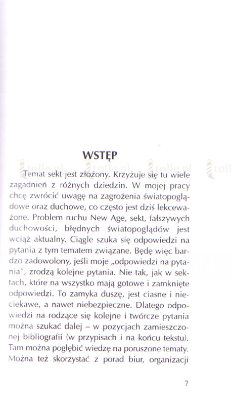 Sekty - zagrożeniem i wyzwaniem. Pytania i odpowiedzi - Klub Książki Tolle.pl