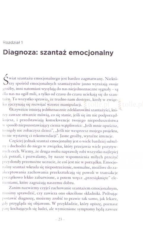 Szantaż emocjonalny. Jak się obronić przed manipulacją i wykorzystaniem - Klub Książki Tolle.pl