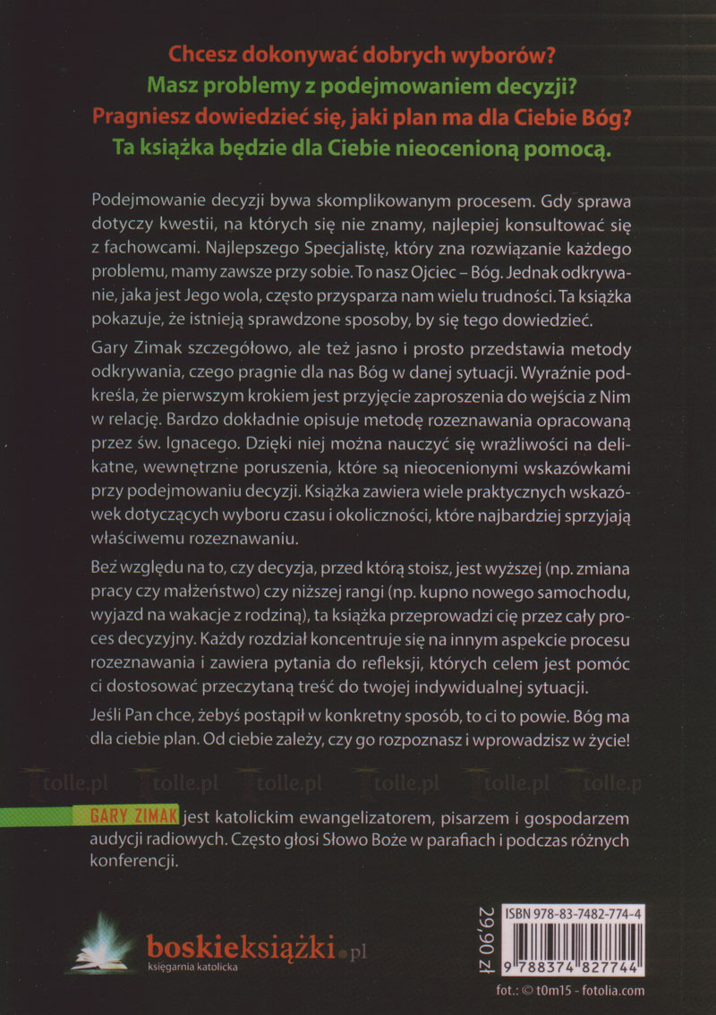 Wiara, nadzieja i podejmowanie decyzji czyli jak rozeznawać wolę Bożą - Klub Książki Tolle.pl