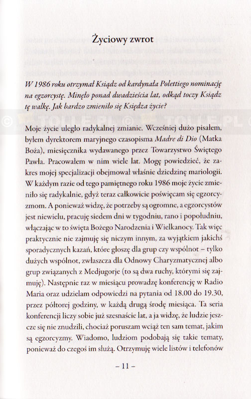 Wspomnienia egzorcysty. Moje życie w walce z Szatanem - Klub Książki Tolle.pl